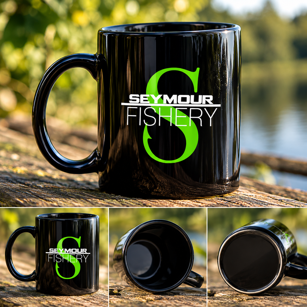 Seymour Fishery Mug | All Black - Image 3