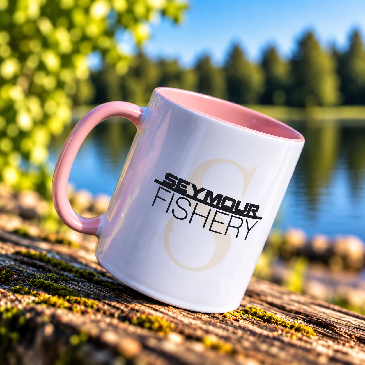 Seymour Fishery Mug | Pink and White